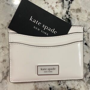 Brand New Never Used Kate Spade True White Leather Card Holder